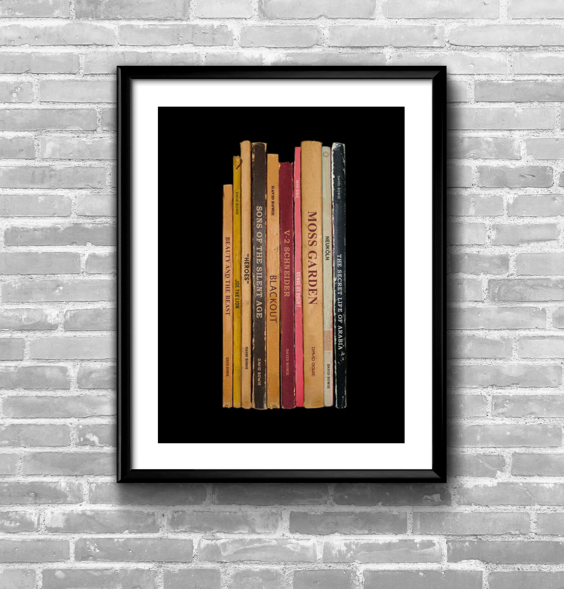 Bowie Hero's Album Penguin Book Spine Print – Retrorockstar